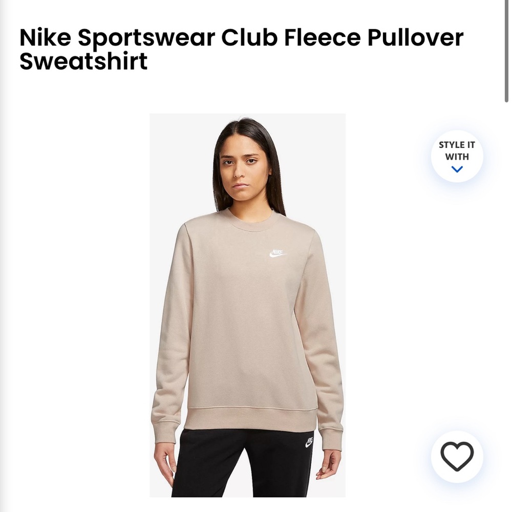 NWT Nike crew sweatshirt